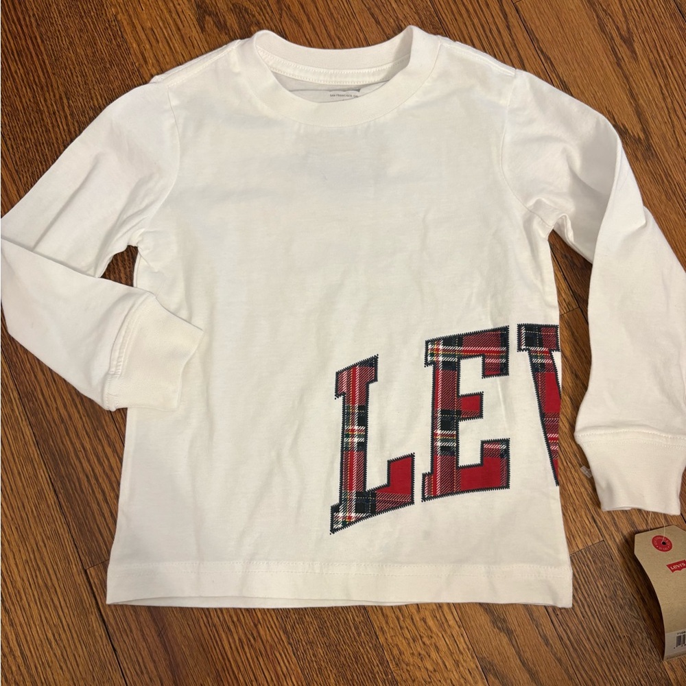 NWT Levi's Kids White Long Sleeve Shirt